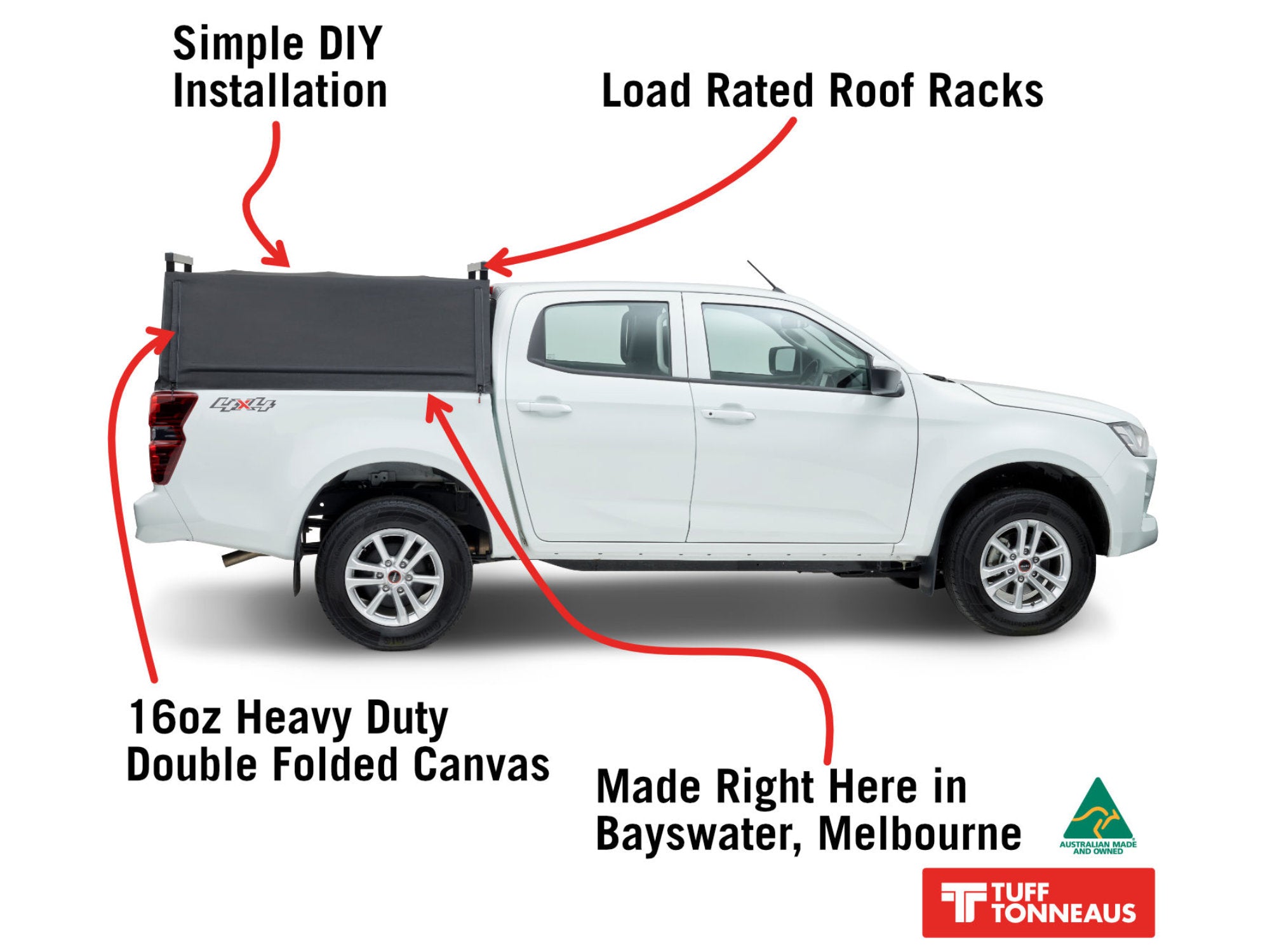 Roof racks for holden best sale rodeo dual cab 2003